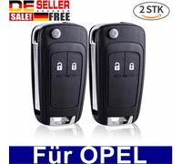 2X Auto Ersatz Klappschlüssel Gehäuse für Opel Astra J Corsa E Meriva B Insignia