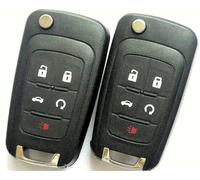 2x Auto Klappschlüssel Leergehäuse 5 Tasten für Opel Rohlingtyp HU100