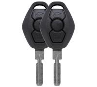 2x Auto Zünd Schlüssel Gehäuse Rohling HU58 3 Tasten für BMW Funk Fernbedienung