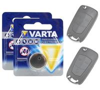 2X Autoschlüssel Batterie Knopfzelle passend für Opel Astra H Corsa D Omega Signum Vectra Zafira
