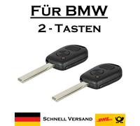 2x Autoschlüssel Gehäuse für BMW - Ersatz 2 Tasten PKW Funk Fernbedienung KS02
