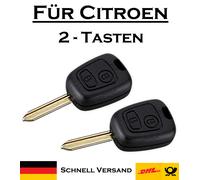 2x Autoschlüssel Gehäuse für Citroen - Ersatz 2 Tasten PKW Fernbedienung KS18
