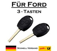 2x Autoschlüssel Gehäuse für Ford - Ersatz 3 Tasten PKW Fernbedienung KS09