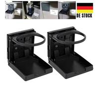 2x Becherhalter klappbar Getränkehalter Für VW BUS T3 T4 T5 Dosenhalter schwarz