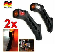 2x Begrenzungsleuchten Positionsleuchten Anhänger Gelb Rot Weiß LED LKW 12V-24V