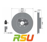2x Bendix Braking Bremsscheibe BDS1861 Höhe 56,9 mm Bremsscheibenart innenbel...