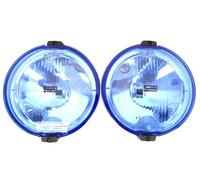 2x Blau rund ø183 H3 Fernscheinwerfer Zusatzscheinwerfer 12V 24V mit Glühbirnen