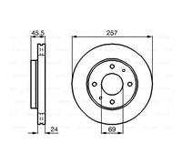 2x BOSCH Bremsscheibe 0986478774 HYUNDAI COUPE HYUNDAI LANTRA II HYUNDAI SONATA