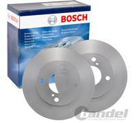 2X BOSCH BREMSSCHEIBEN Ø230,9mm VORNE PASSEND FÜR NISSAN PIXO