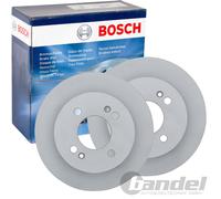 2X BOSCH BREMSSCHEIBEN Ø234mm HINTEN PASSEND FÜR HYUNDAI I10