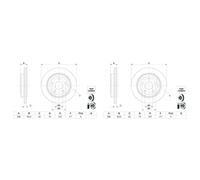 2x Bosch Bremsscheiben Ø330mm Hinterachse Passend Für Jeep Grand 0 986 479 G84 Bremsscheibe: A.b.s.: 18223 Aisin: P6r1723s Ashika: 6109907c Blue