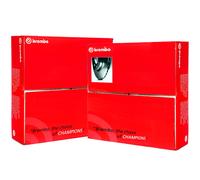 2x BREMBO 08.A202.11 Bremsscheibe 282mm Hinten für AUDI A3 Q3 ALHAMBRA ALTEA
