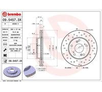 Bremsscheibe BREMBO 09.5457.3X, 1 Stück