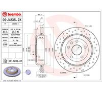 BREMBO Bremsscheibe 09n2352x 330mm 22mm für JEEP