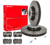 2x BREMBO Bremsscheibe 318mm Beläge WAKO Vorne für M-B C-KLASSE W205 A205 C205