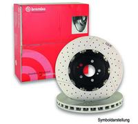 BREMBO Bremsscheiben HINTEN MERCEDES-BENZ A-KLASSE W176 CLA GLA 45AMG SLC 43AMG