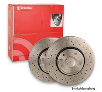 Bremsscheibe BREMBO 09.B744.51, vorne, belüftet, hochkarbonisiert, 1 Stück