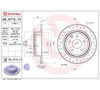 2x BREMBO Bremsscheibe voll gelocht Ø292mm für Nissan Qashqai +2 I J10 JJ10