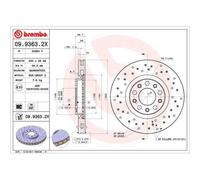 2X Brembo Bremsscheibe Xtra Line - Xtra für Alfa Romeo Chrysler Dodge
