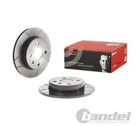 2X BREMBO BREMSSCHEIBEN 240mm GESCHLITZT VOLL HINTEN PASSEND FÜR OPEL ASTRA
