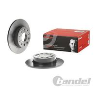Bremsscheibe BREMBO 08.9502.11, hinten, voll, 1 Stück