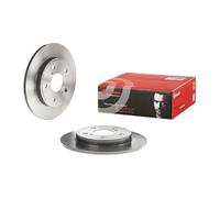 2X BREMBO BREMSSCHEIBEN 259mm VOLL HINTEN PASSEND FÜR TOYOTA AURIS COROLLA