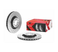 2X BREMBO BREMSSCHEIBEN 345mm GELOCHT/INNENBEL. VORNE HINTEN PASSEND FÜR AUDI