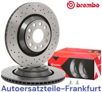 2x BREMBO Bremsscheibe 09.A200.1X für Golf V Schrägheck (1K1) 48mm 310mm