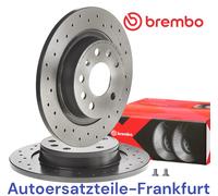 BREMBO Bremsscheibe XTRA LINE hinten rechts links Gelocht 278mm für CADILLAC BAIC VAUXHALL SAAB OPEL 08.9511.1X