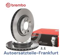 2x BREMBO Bremsscheiben VORNE DACIA LOGAN 2 RENAULT CILO 4/5 TWINGO 3 SMART 453