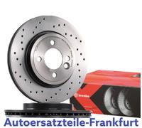 2x BREMBO GELOCHTE Bremsscheiben VORNE MINI R50, R53 + MINI Cabriolet R52 Cooper