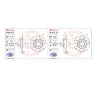 BREMBO Bremsscheibe Geschlitzt 272mm für SKODA VW SEAT (FAW) CUPRA JETTA AUDI 08.B413.75