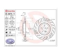 2x Brembo Scheibenbremse hinten 26193185