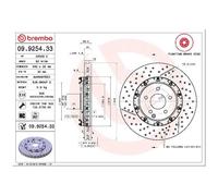 2x Brembo Scheibenbremse vorne 26047382 283418 A1714210112 1714210012 1714210112