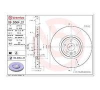2x Brembo Scheibenbremse vorne 26190650