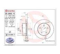 2x Brembo Scheibenbremse vorne 26194610