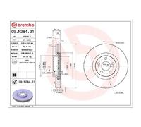 2x Brembo Scheibenbremse vorne 26195985