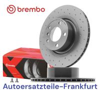 2x BREMBO XTRA LINE Gelochte Bremsscheiben HINTEN BMW X3 (F25) + X4 (F26) Ø330mm