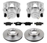 2x Bremssattel 2x Bremsscheibe 1x Bremsbelag Vorderachse für BMW Z4 E85 Z3 E36 + Coupe für BMW 3 E36 E46