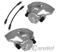 2x BREMSSATTEL 2x BREMSSCHLAUCH VORNE für Audi A4 B5 B6 B7 A6 C5 C6 VW PASSAT 3B