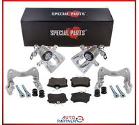 2x Bremssattel + Halter + Beläge für VW Golf 1 2 3 G60 Bremse Hinten Umbausatz