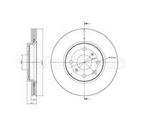 Metelli Bremsscheibe 23-0834C belüftet 247 mm vorne rechts/links für Peugeot Citroën Toyota – 2er Set