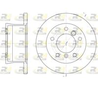 2x Bremsscheibe Ø272mm hinten Voll für Mercedes-Benz Sprinter 3-T Kasten 6566.00