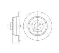 Metelli Bremsscheibe 23-0417 hinten Ø280 mm Voll für Mercedes-Benz