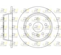 2x Bremsscheibe Ø280mm hinten Voll für Mercedes-Benz Vito Bus 112 CDI 2.2