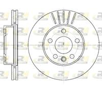 2x Bremsscheibe Ø280mm vorne belüftet für VW Transporter IV Bus 2.5 TDI 6551.10