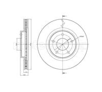 2x Bremsscheibe Ø294mm vorne belüftet für Mitsubishi ASX 2.2 DI-D 4WD 2.0i