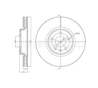 2x Bremsscheibe Ø320mm vorne belüftet für Audi A4 Avant 2.0 TDI 1.8 TFSI A6