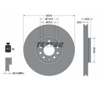 Textar | Bremsscheibe | 92118803