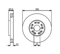 2x Bremsscheibe belüftet 0 986 479 429 BOSCH für TOYOTA CELICA Coupe